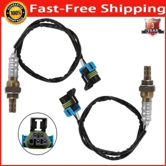 Set of 2 Oxygen Sensor Up+Downstream Fit For GMC Sierra 3500 6.0L V8 2003-2014