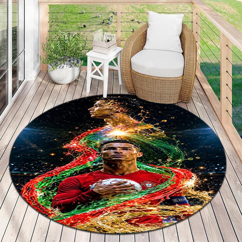 Cristiano Ronaldo Trophy Glory Carpet Doormat Home Decor Dormitory Decoration Office Chair Cushion Protective Pad