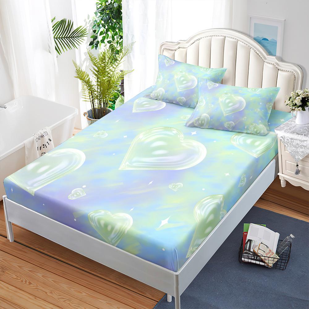 Three-Piece Mattress, Bed Cover, Small Fresh Mattress, Protective Cover, Bed Cover.