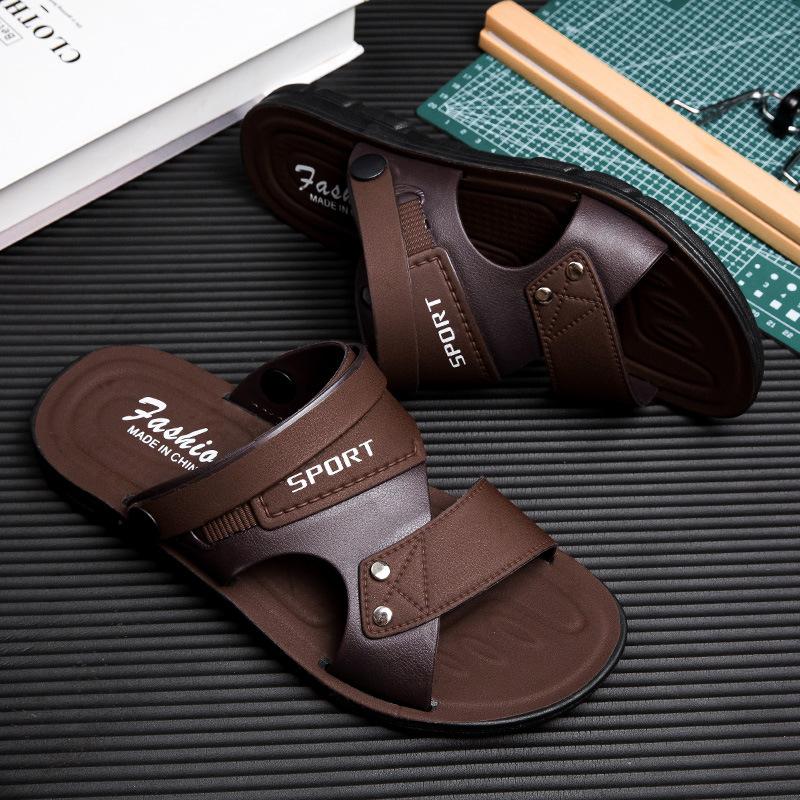 

Модные летние мужские сандалии с открытым носком, мужская повседневная обувь на плоской подошве, уличные сандалии для ходьбы для мужчин, пляжная обувь, сандалии мужские, мужские тапочки 46 коричневый