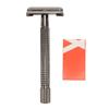 Manual Safety Beard Trimmer Alloy Portable Ergonomic Double Edge Beard Trimmer with Blade for Men