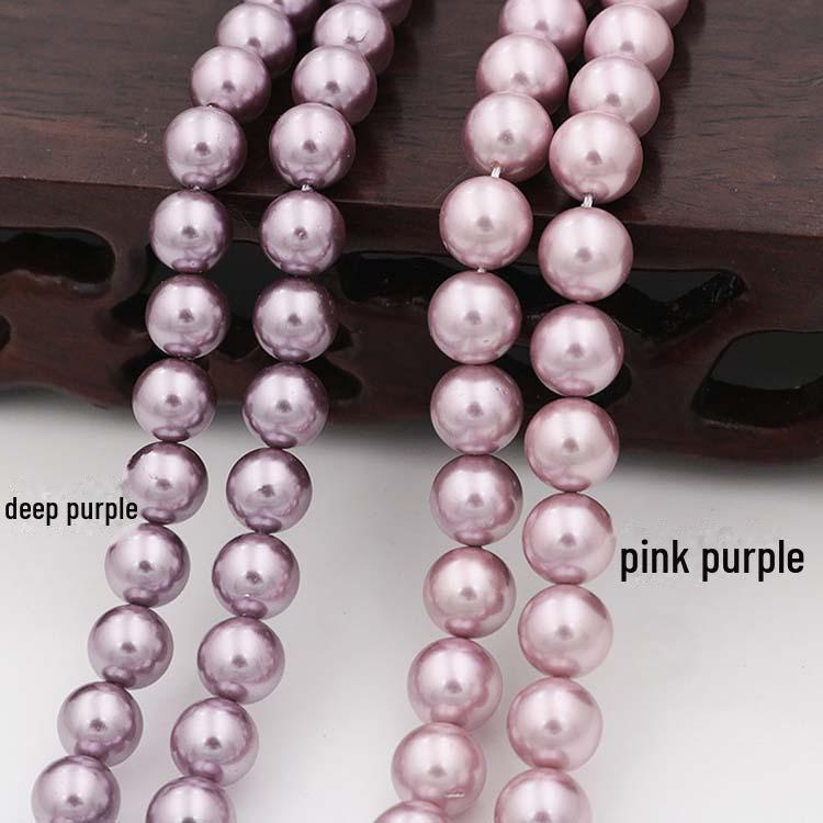 

Разноцветные ракушки и жемчужные бусины для изготовления украшений и аксессуаров своими руками 8mm (approx. 46 beads)