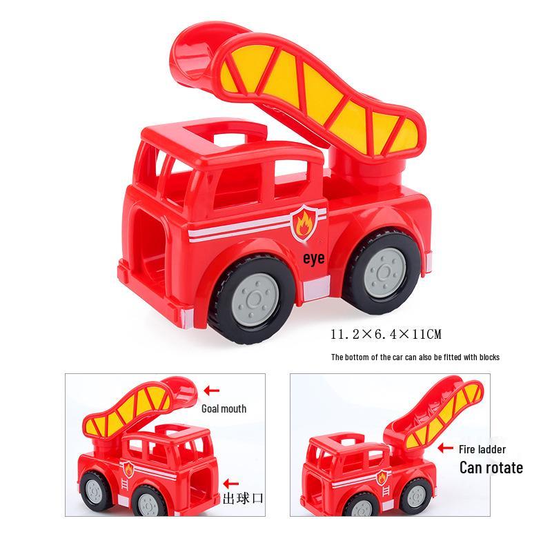 Leqiao Tiangong Giraffe & Crocodile Track Playset with Slide & Piano Assembly