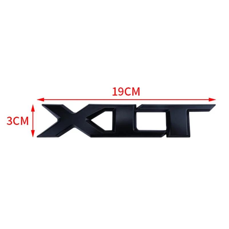 1Pc 3D Metal Chrome Red Black Logo XLT Emblem Car Badge Rear Trunk Decal For RANGER XLT Stikcer Accessories