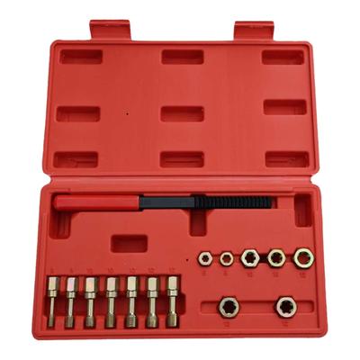15Pcs High Hardness Thread Restoration Tool Rethreading Repair Tool Set Thread Chaser Repair Kit with Storage Case