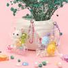 Art Dream Mini Transparent Pouch Keychain (Choose Either Rabbit or Turtle)