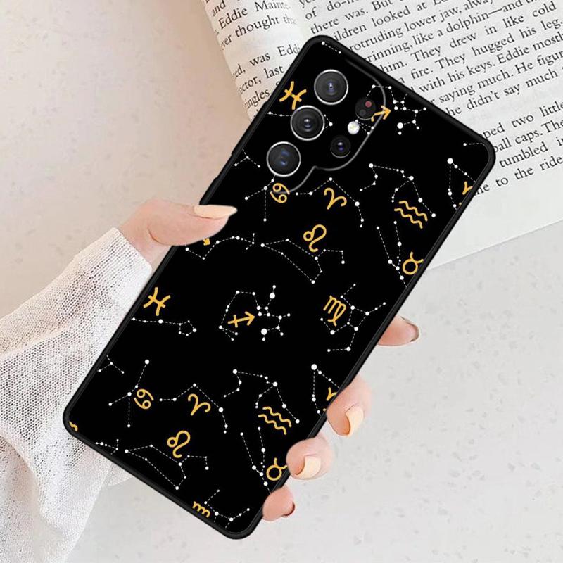 Zodiac Signs constellations Phone Case For Samsung Galaxy S25 S23 S30 S8 S21 S20 FE S24 S22 Note 10 20 S8 Plus lite Ultra