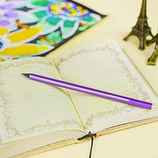 12 Colors Metallic Non-toxic Drawing Pencils Painting Sketching Pens Kids Gifts