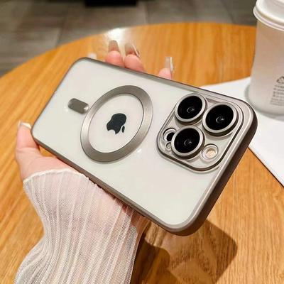 Geeignet für IPhone16Pro Handyhüllen. Apple 15 Metallic Lack Matt Originalfarbe 13/14 Galvanisierte Anti-Fall-Hülle