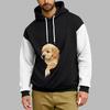 Men's  Loose  Leisure  Outdoor  Hooded  Hood  Color  Clashing  Hoodie