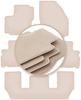 PREMIUM Beige Floor Mats For: Ford Galaxy MK2 7-seater 2006-2011