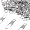 100 Pcs Fishing Locks Brooches Made Of Rotating Stainless Steel