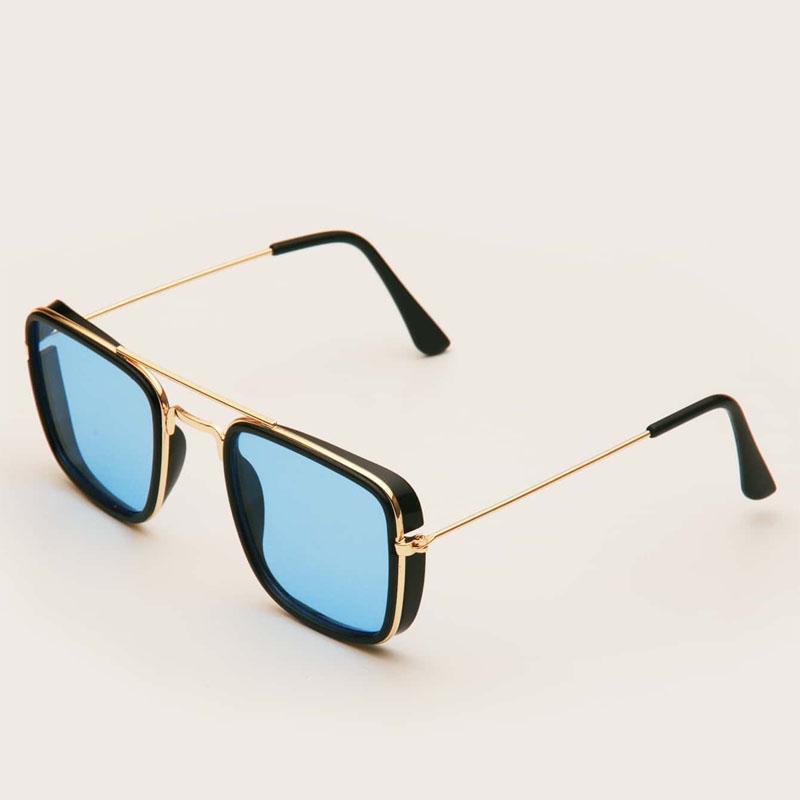 Fashion Sunglasses European And American Metal Small Square Frame Korean Version Glasses Retro Square Sunglasses Uv Protection