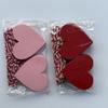 100pcs DIY Valentine's Day Tags Heart Shape Blank Hanging Decoration Gift Labels Red Pink Paper Cake Decor Tag