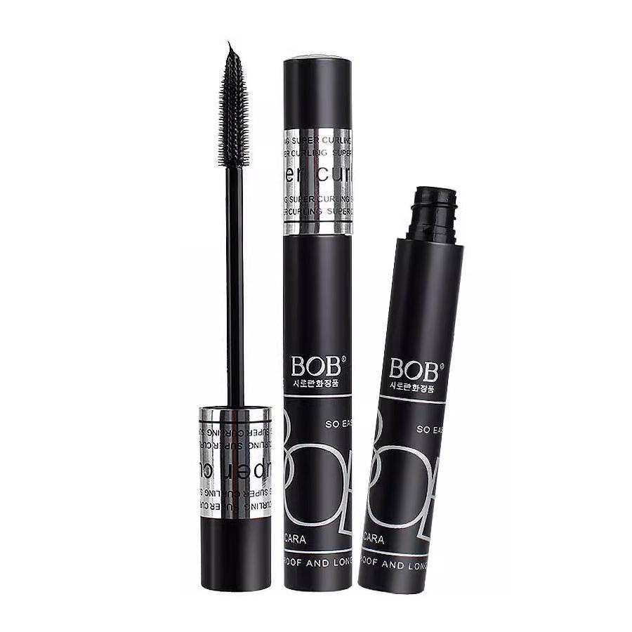BOB Waterproof Mascara: Fine Comb, Sweatproof, Smudge-Proof, Long-lasting, Lengthening & Curling, with Root-to-Tip Definition