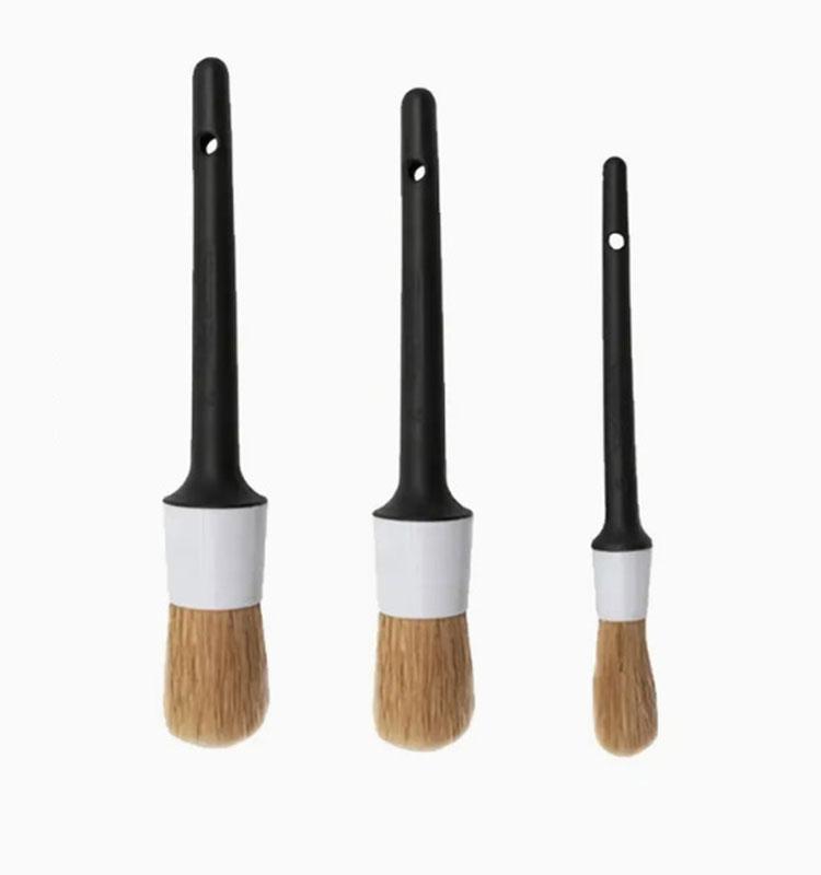 

Кисть для детализации экстерьера и интерьера автомобиля, кисти со щетиной из кабана для чистки автомобиля, инструменты для автодетейлинга, кисть для чистки приборной панели