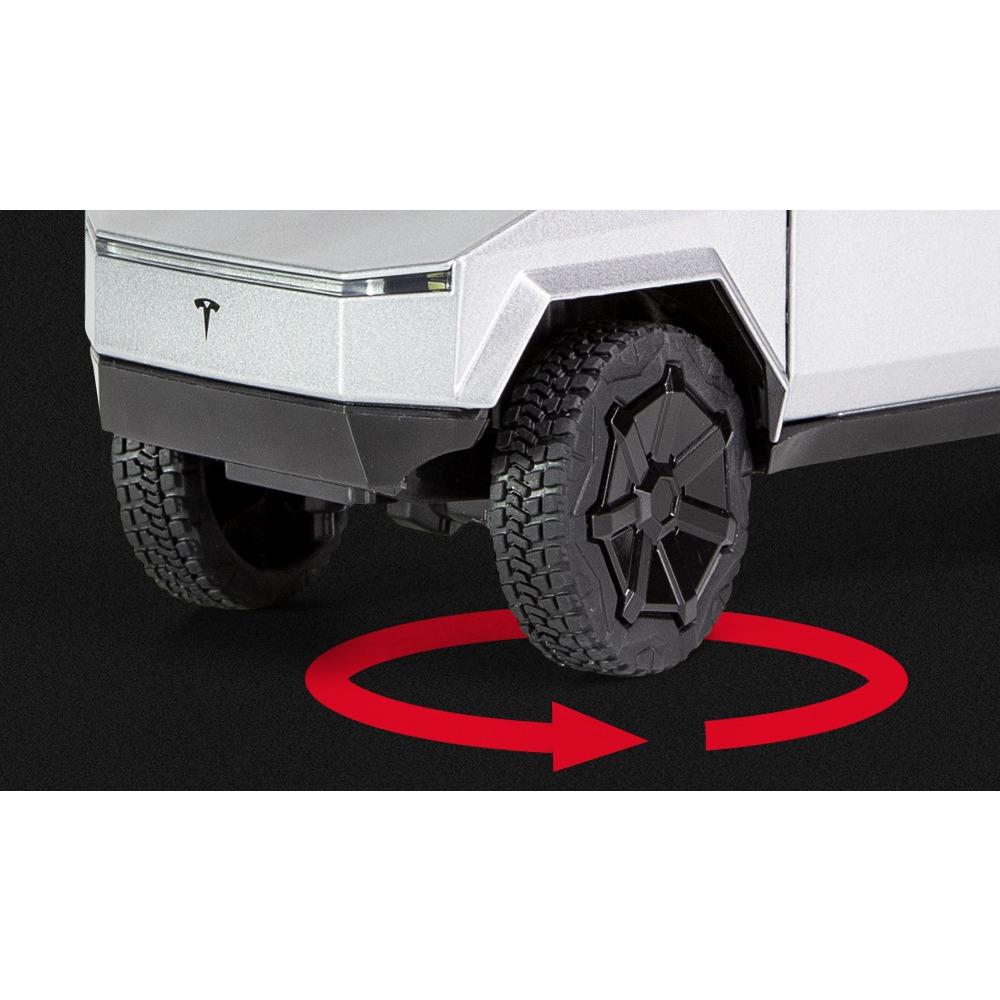 1/24 Tesla Cybertruck Druckguss-Legierung Modellauto Miniatur Metall Fahrzeug LKW Weihnachten Hottoy für Kinder Geschenke Kinder Spielzeug Jungen