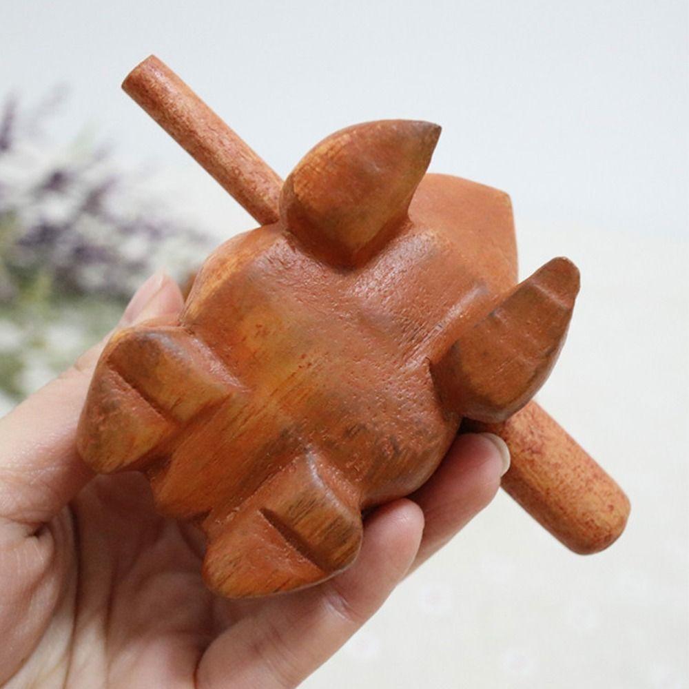 Handcrafted Frog Musical Instrument Wooden Lucky Frog Crafts Home Office Desk Decor