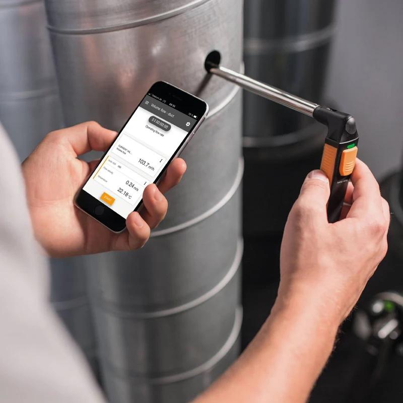 

Для Testo 405i-Термоанемометр З Керуванням зі Смартфона 0560 1405