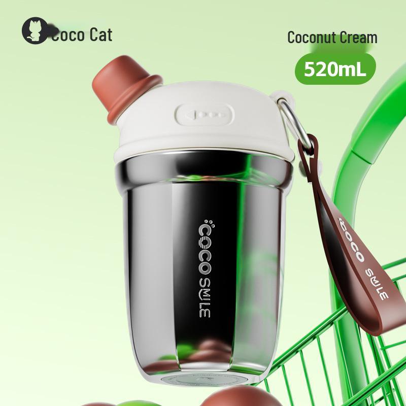 

Xiaohongshu Meow Vitality 316 Stainless Steel Insulated Coffee Cup - Portable and Durable. 520ml