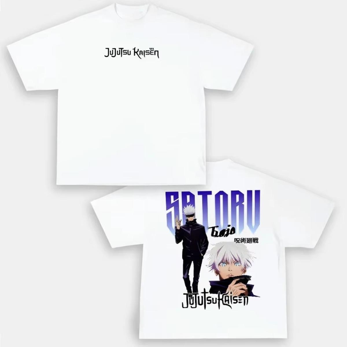 

Jujutsu Kaisen Trend ExplosionOversized Mens Tshirt Anime Print Graphic Tee Cotton Women Fashion Summer Casual Tops Streetwear S