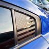 Black Rear Side Quarter Window Decal US Flag Sticker For 2011-2022 Dodge Charger