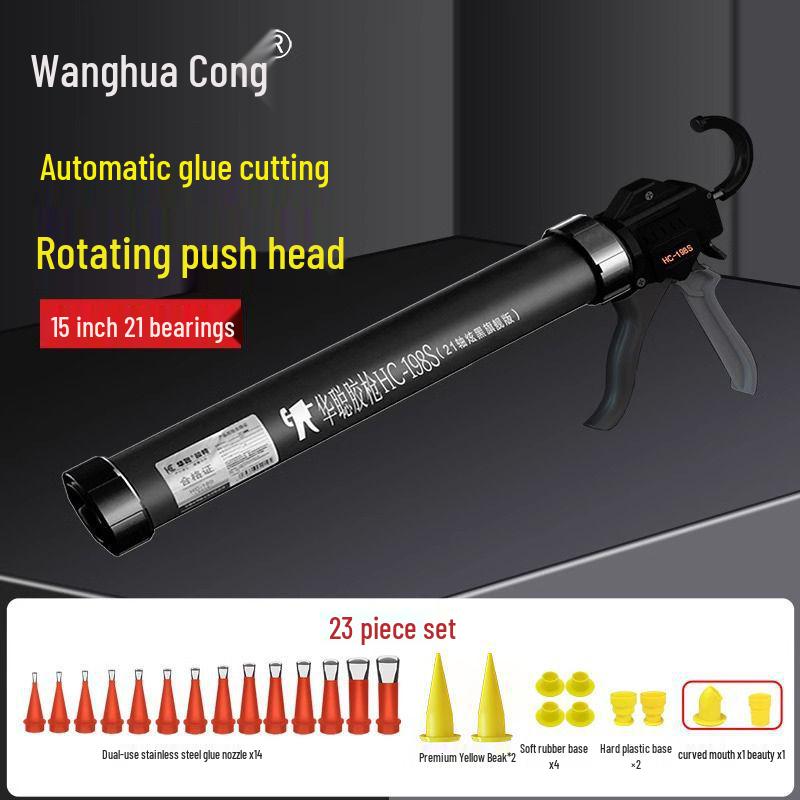 21 Bearing Automatic Glue Gun for Structural and Soft Sealant - Labor-Saving Caulking Tool