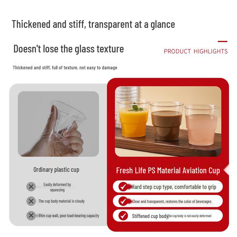 Fresh Life 200mL PS Disposable Airline Cups