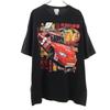 HASE AUTHENTICS 90s Old Print Short Sleeve T-shirt Black Racing Men's Used