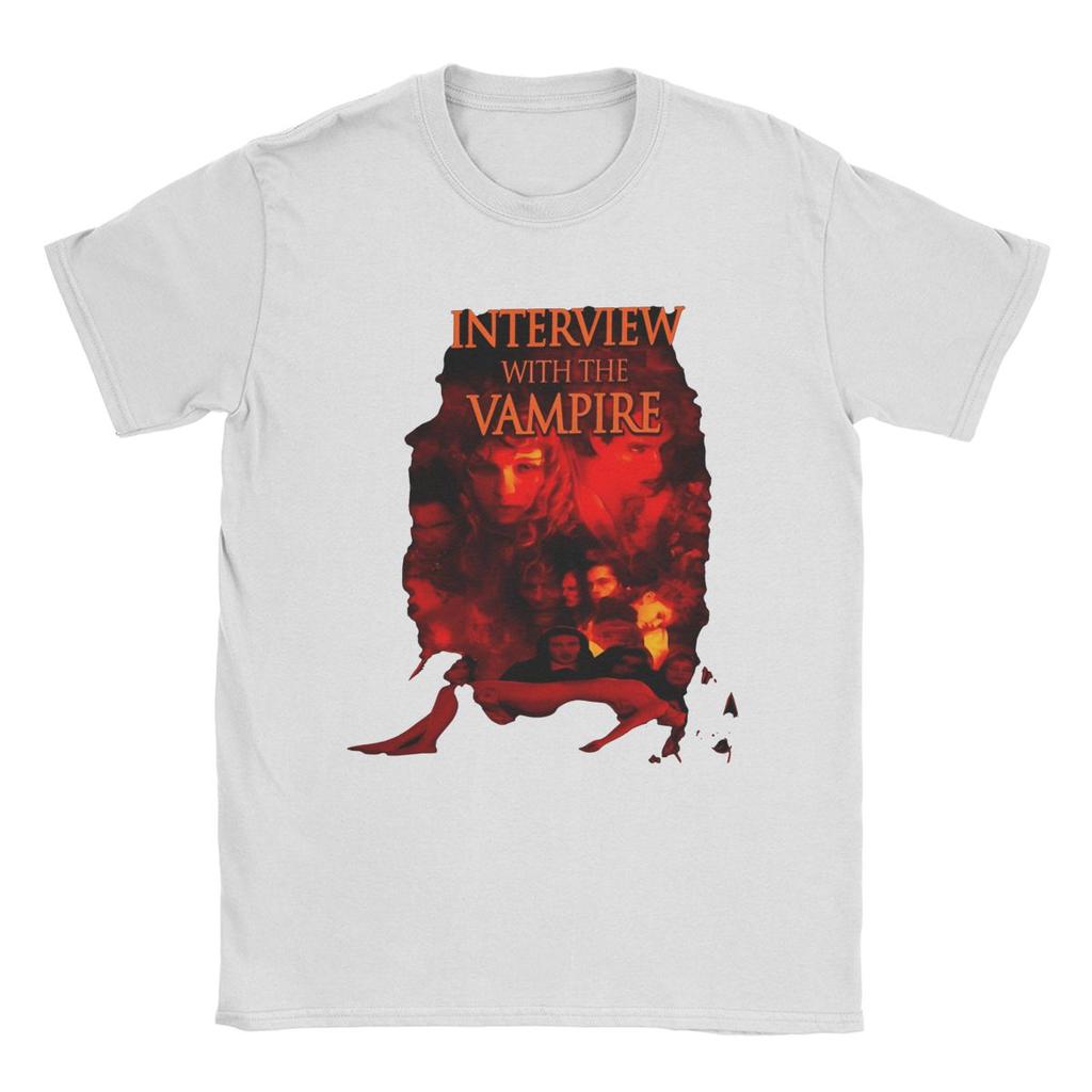 Men Women's Interview With The Vampire Movie Shirt Outfit Vintage Cotton T Shirt Tee Clothing Printed