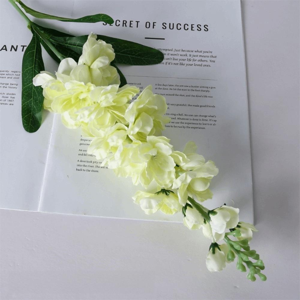 

Long Stems Fake Silk Flower with Leaves Fake Bouquet 3D Artificial Violet Home Decor зелений