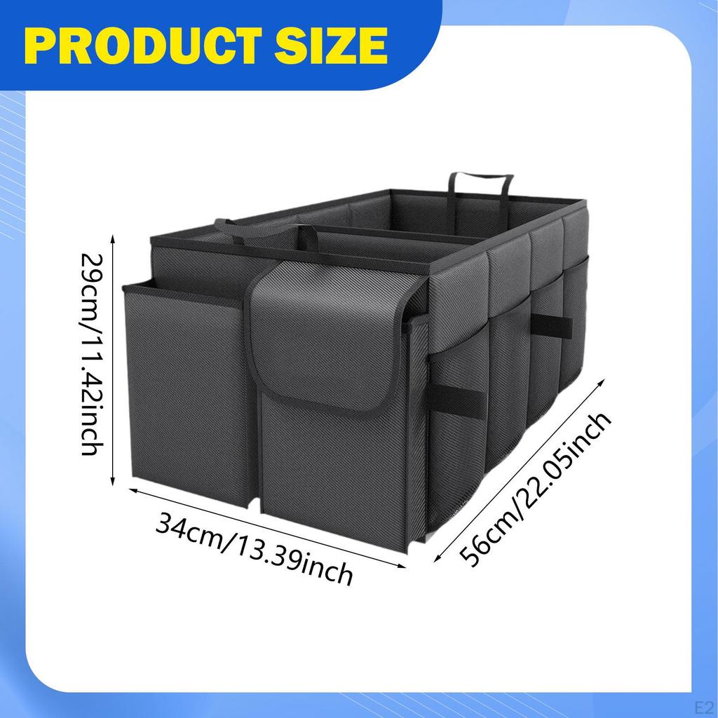 Car Trunk Organizer Boot Organiser Multi Compartments Gifts Sturdy Storage Accessories