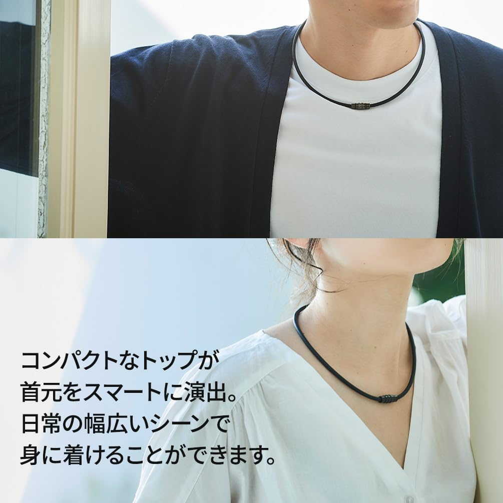 Colantotte Magnetic Crest SMART Limited Edition Gift Set Day Gift Necklace, (Premium Silver, Medium, Approx. 47cm), Father's