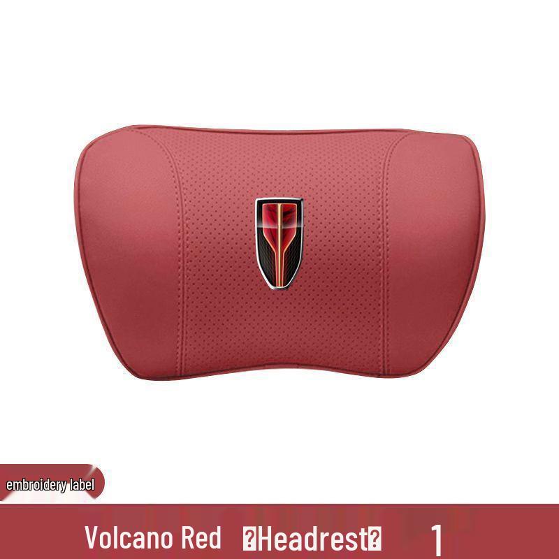 Compatible with Hongqi HS5/H5/HS7/H7/H9 headrest and neck pillows, automotive memory foam lumbar support for car interiors.