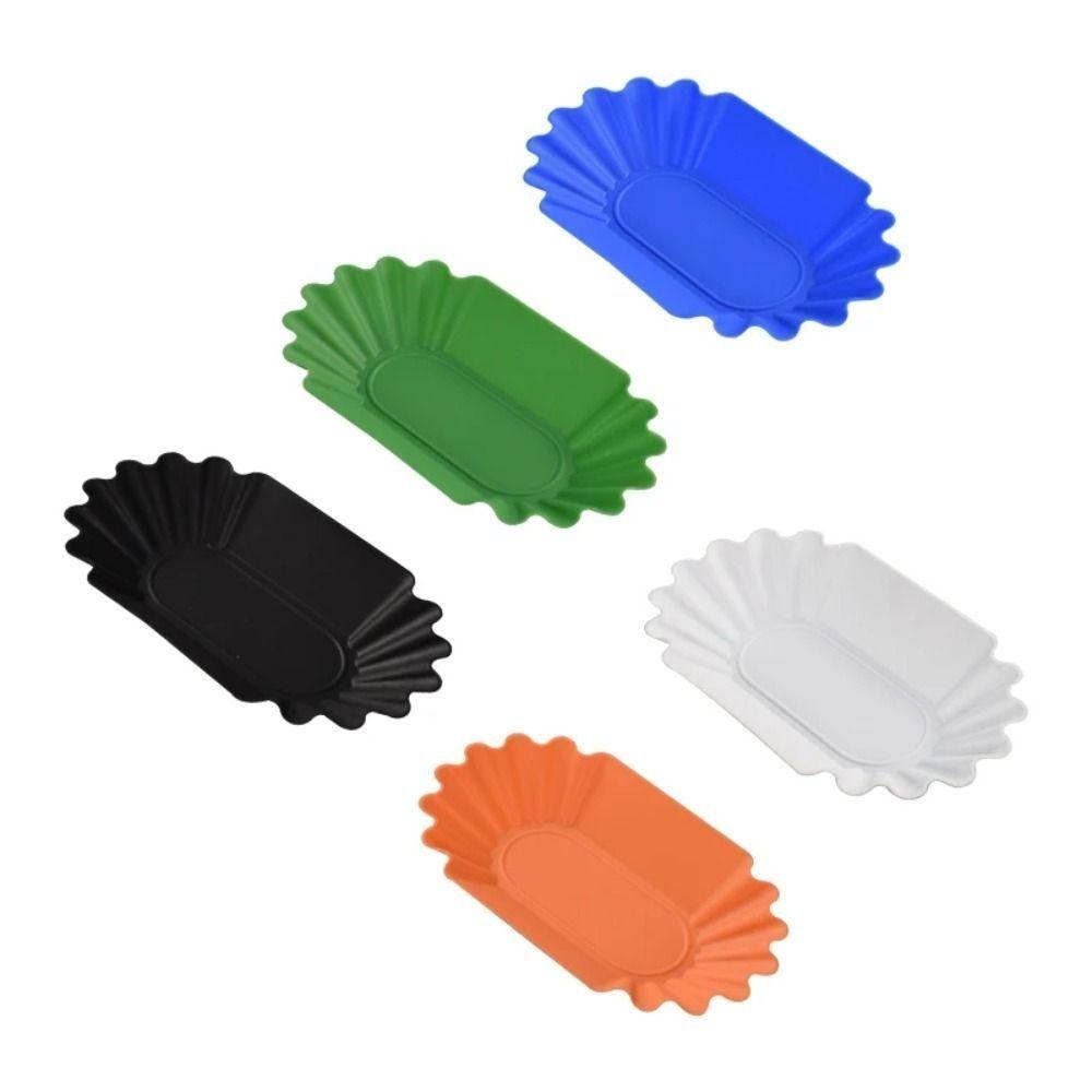 Plastic Coffee Bean Tray Oval Reusable Sample Display Tray 22.3x13x3.5cm Practical Snack Serving Tray Coffee Beans Display