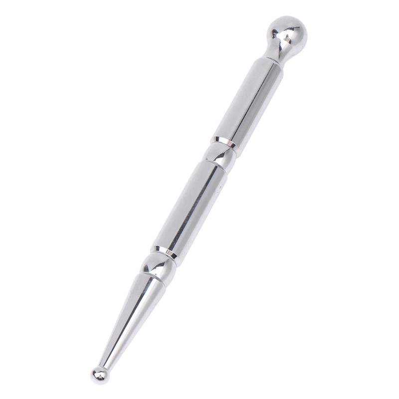 Facial Reflexology Massage Tool Retractable Acupuncture Pen Double Headed Spring Ear Care Tool Point Probe Pen For Face Massager