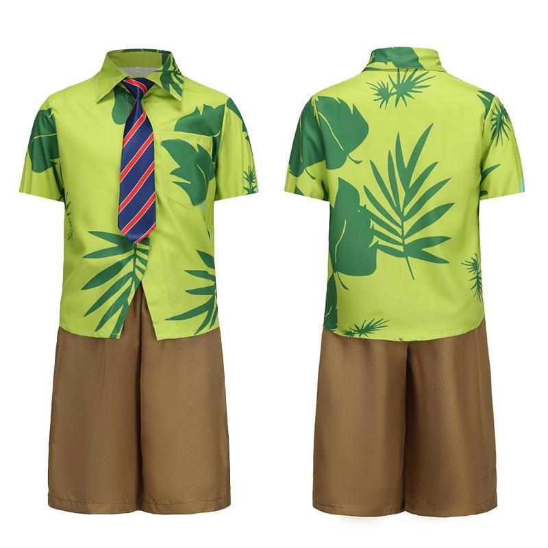 Crazy Animal City Nick Fox Clothing Children's Play Clothing Floral Short Sleeve Shirt Stage Performance Clothing