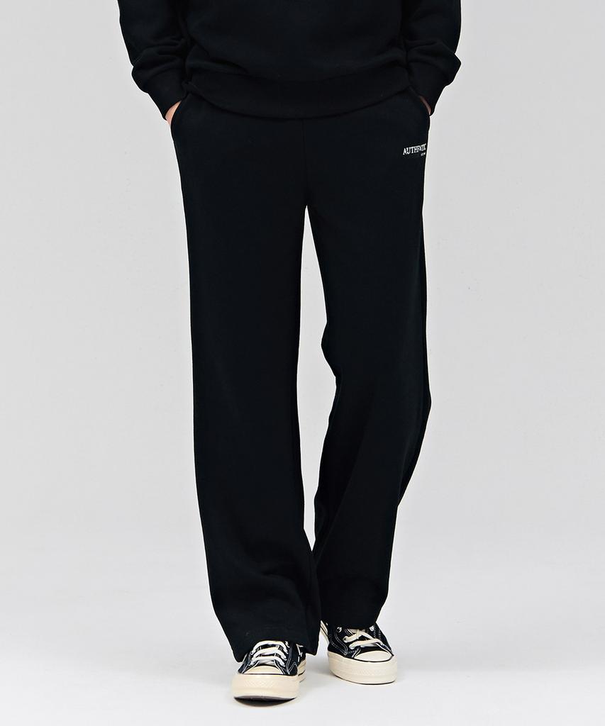 CHASECULT Unisex Essential Straight Brushed Pants - Black