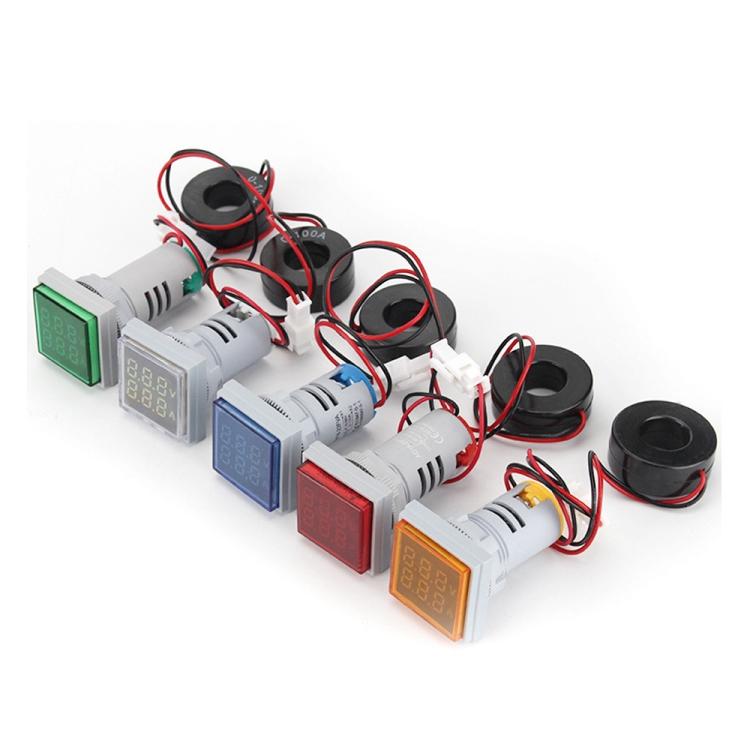 AD16-22FVA Square Signal Indicator Type Mini Digital Display AC Voltage And Current Meter
