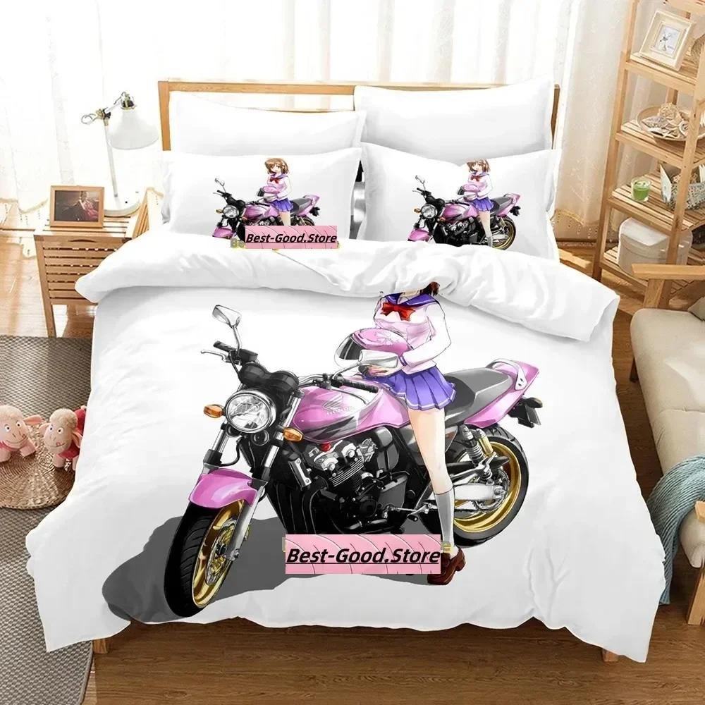 Bakuon!! Bedding Set Single Twin Full Queen King Size Bed Set Adult Kid Bedroom Duvetcover Sets 3D Print Anime Bed Sheet Set