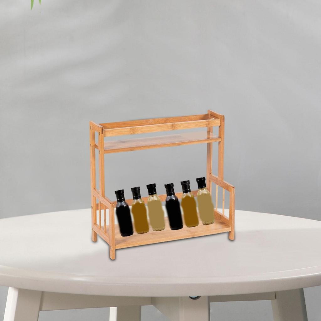 Lightweight Seasoning Rack for Desktop and Dresser Organization