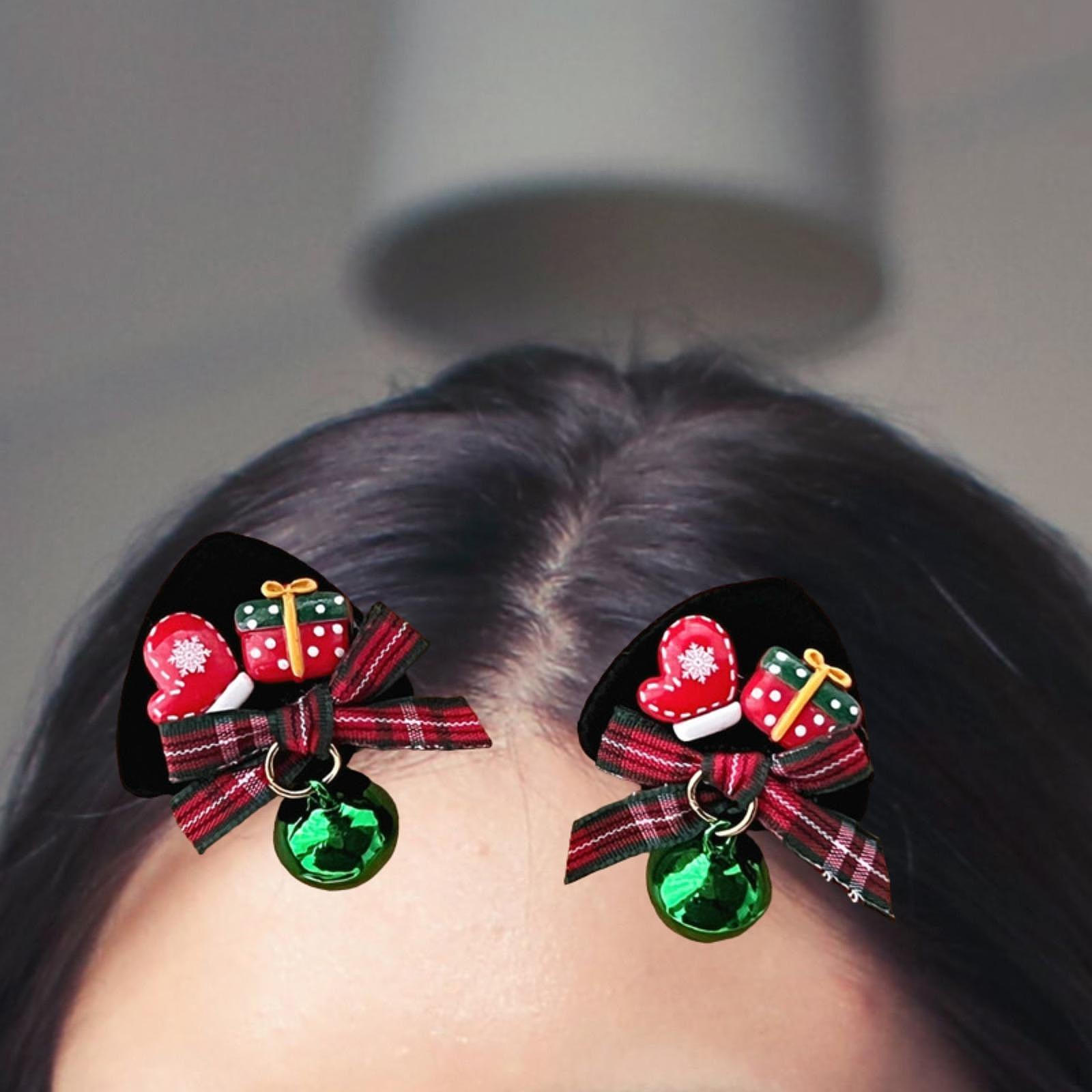 

2 шт. рождественские заколки для волос для взрослых, шпильки для костюмированных выступлений на сцене