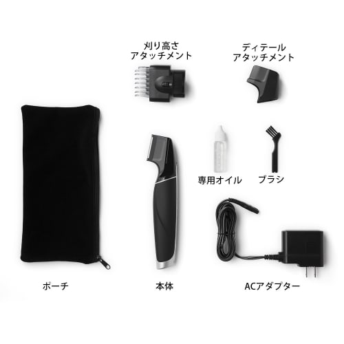 Panasonic Beard Trimmer Made in Japan Rechargeable/AC Type Black ER-GD60-K