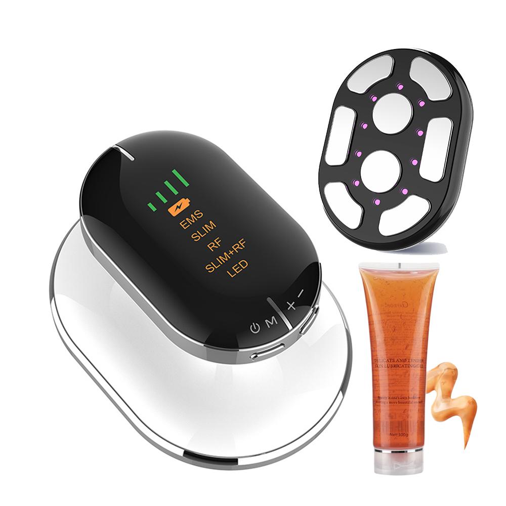RF Radio Frequency with Slimming Gel EMS Fitness Kit Beauty Shaper Cellulite Remover Massager for Belly Legs Arms Body Sculpting