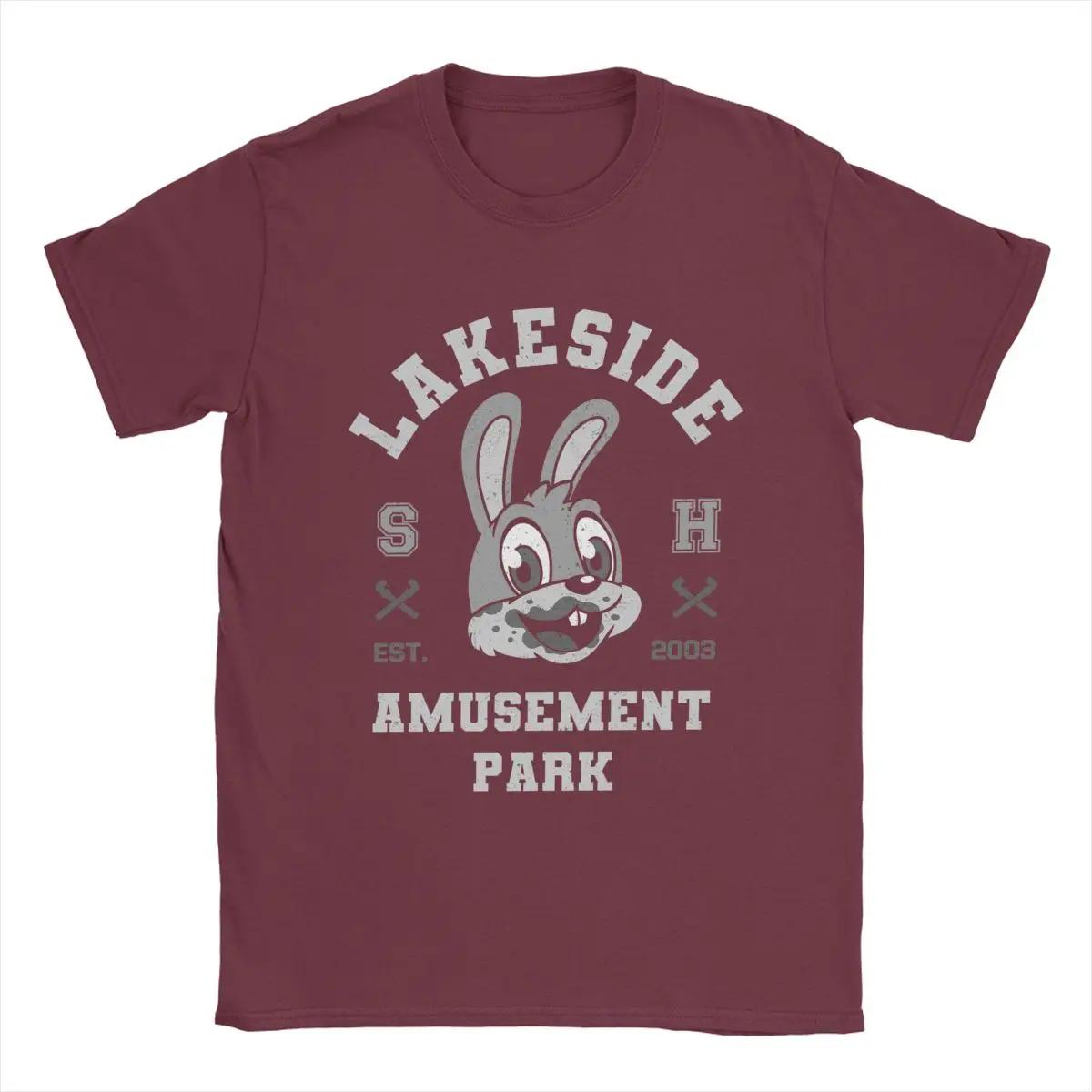 

Новинка Lakeside Amusement Park Varsity Silent Hill футболки мужские хлопковые футболки с коротким рукавом футболка больших размеров одежда XXXXXL бордовый