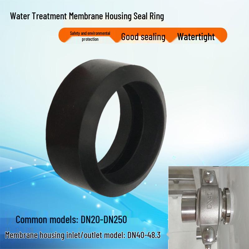 

Anti-Film Sealing Ring & Clamp: Copolymer Rubber Gasket for DN40 Water Inlet/Outlet DN25 Black