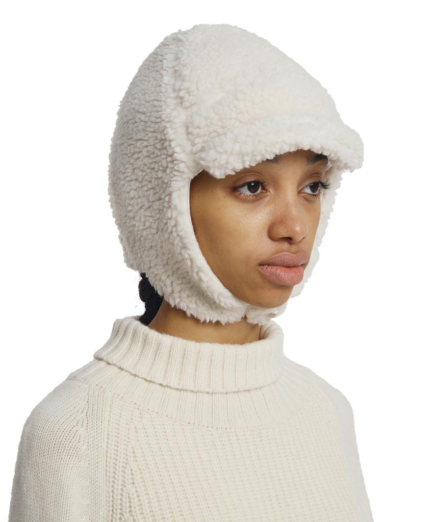 TRUNK PROJECT Shearing Aviator Hat_Ivory