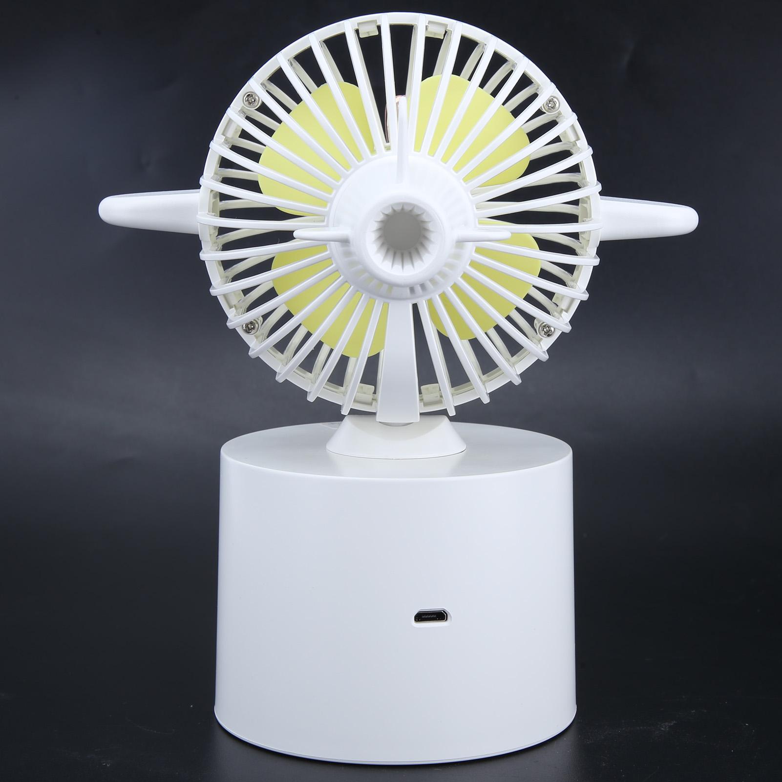 Shaking Head Fans USB Rechargeable Portable Desktop Fan for Dormitory and