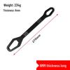 Plum Blossom Double-Ended Adjustable Wrench 8-22mm - Non-slip, Self-tightening, Multifunctional Open-end Tool for Household & Auto Repair