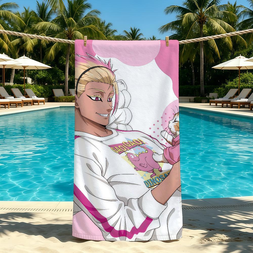Anime S-Shidou R-Ryusei Towel For Outdoor Camping Beach Towel Super Absorbent Quick-Drying Summer Towel